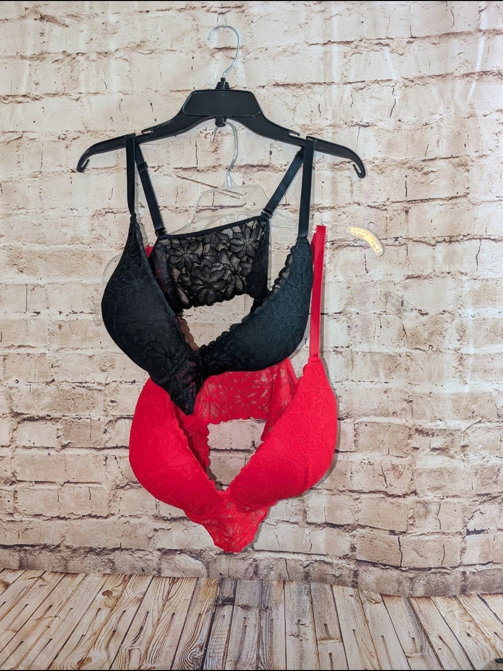 Pink Victoria's Secret Bras Pushup Bralettes XXL Lot Of 2